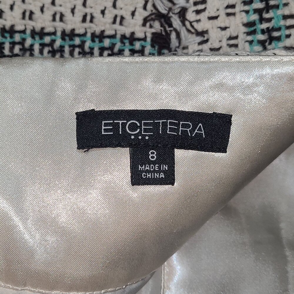 8 | Etcetera | Woven Fringe-Trim Mini Skirt - Picture 6 of 7